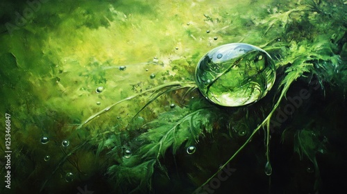 Enchanted Dewdrop: A Green Oasis of Tranquility