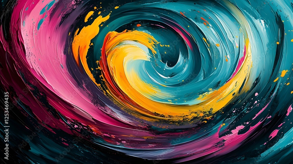 Abstract Swirling Colorful Paint Texture Background Vibrant Hues Artistic Spiral Design Abstract Swirling Colorful Paint Texture Background Vibrant Hues Artistic Spiral Design