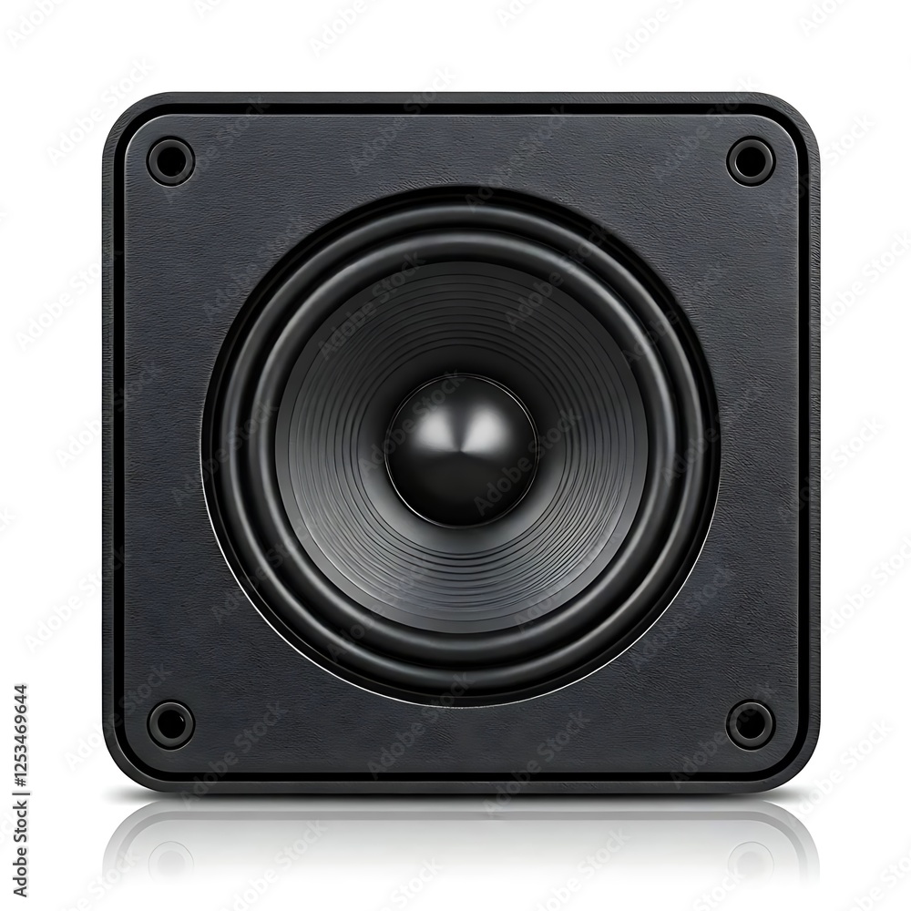 Mini speaker for home white background. Mini speaker for home white background.