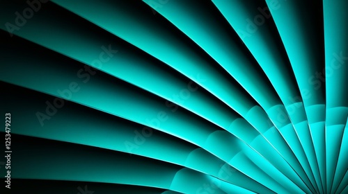 Wallpaper Mural Abstract teal and black spiral pattern showcasing dynamic lines and curves for artistic backgrounds Torontodigital.ca