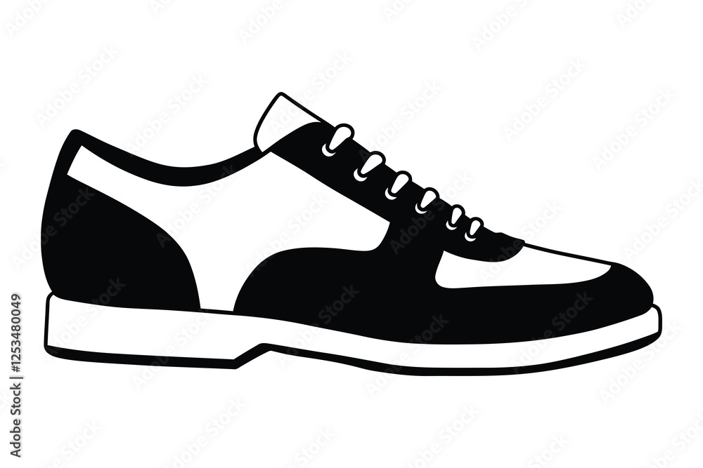 Sneaker silhouette vector illustration graphic. Sneaker silhouette vector illustration graphic.