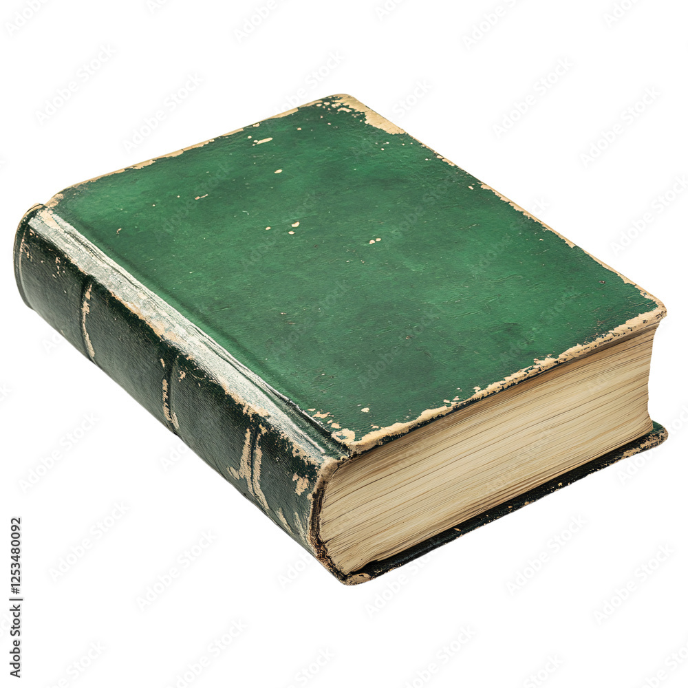 a green book with a white background a green book with a white background