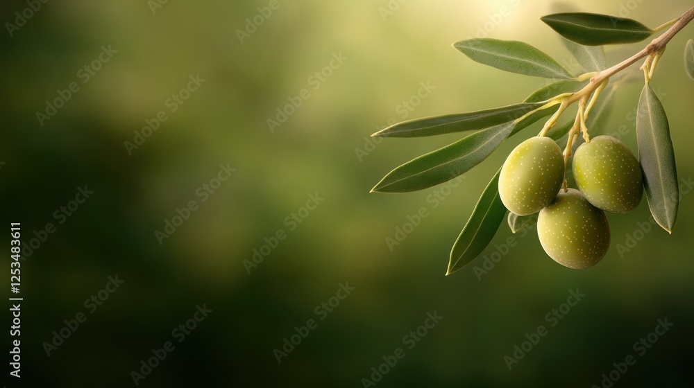 A close-up image of a bunch of ripe green olives hanging from an olive branch, set against a blurred green backdrop, symbolizing nature’s bounty and Mediterranean culture. A close-up image of a bunch of ripe green olives hanging from an olive branch, set against a blurred green backdrop, symbolizing nature’s bounty and Mediterranean culture.