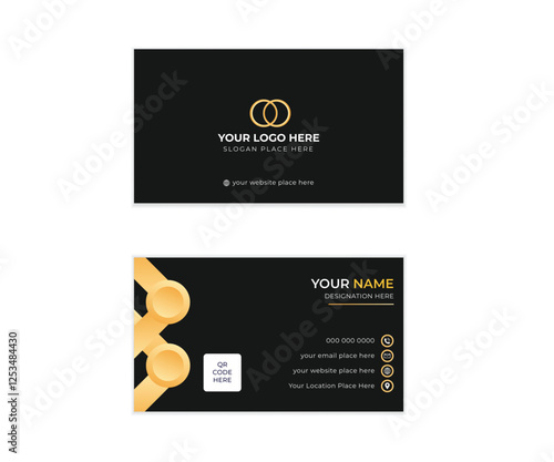 Double sided Modern and simple business card template design