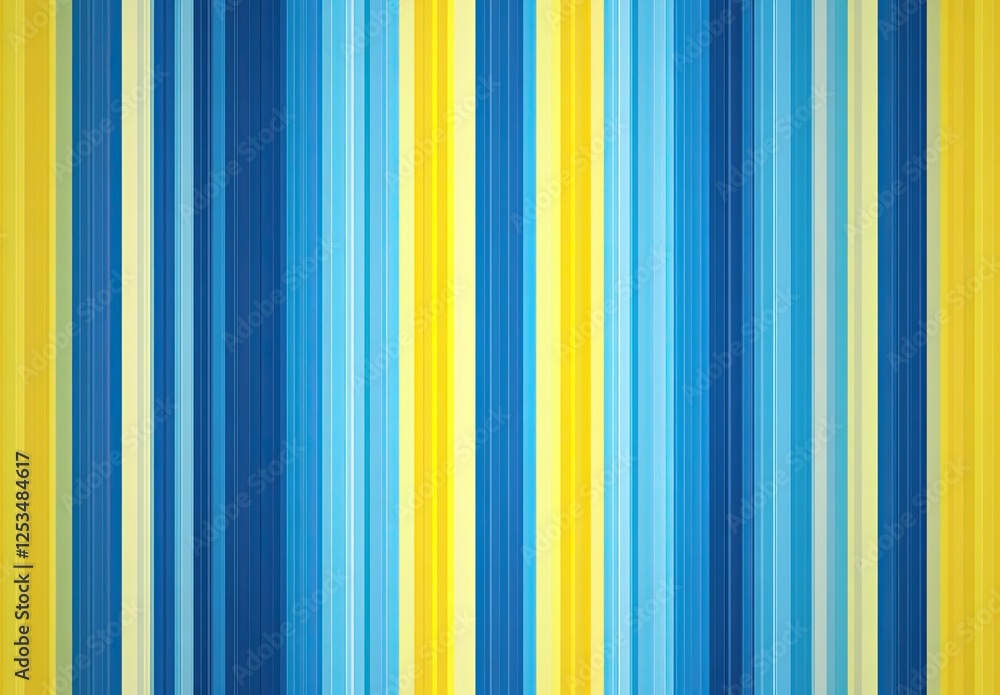 Obraz premium Abstract blue and yellow striped background with copy space