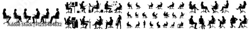 A silhouette of a seated man and woman