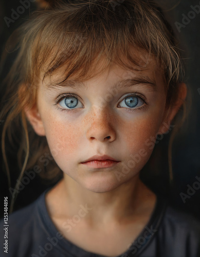 Portrait of a beautiful girl with elven appearance