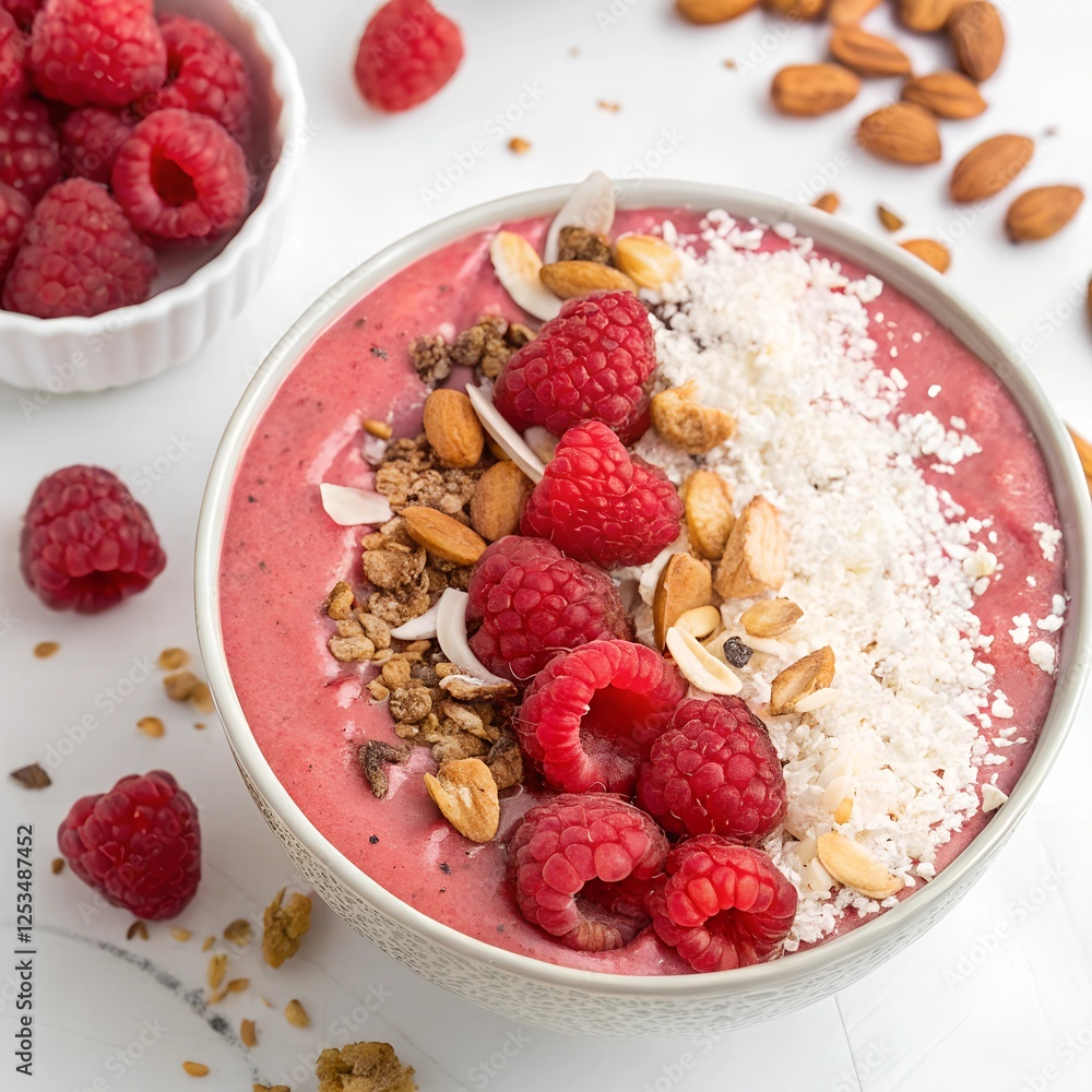 muesli with raspberries muesli with raspberries