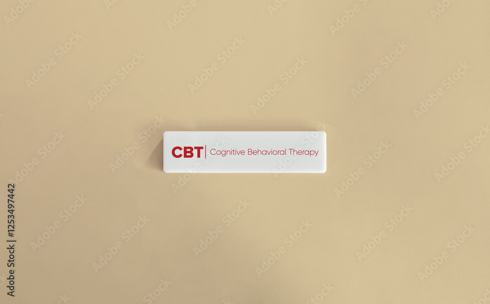 Fototapeta premium Cognitive Behavioral Therapy (CBT) Banner and Concept.