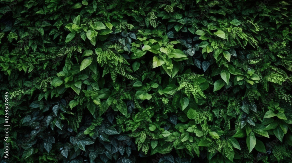 Lush Green Wall of Fresh Herb Plants for Natural Interior and Exterior Décor in Urban and Rural Settings Lush Green Wall of Fresh Herb Plants for Natural Interior and Exterior Décor in Urban and Rural Settings
