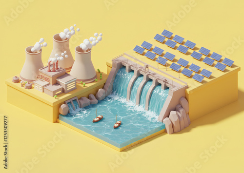 clean energy 3d