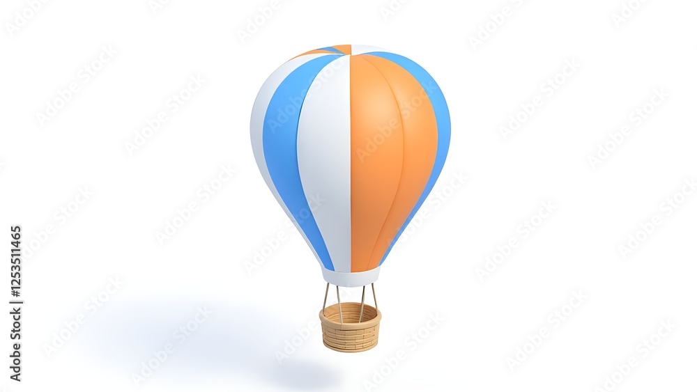 Cartoon hot air balloon dream trip Cartoon hot air balloon dream trip