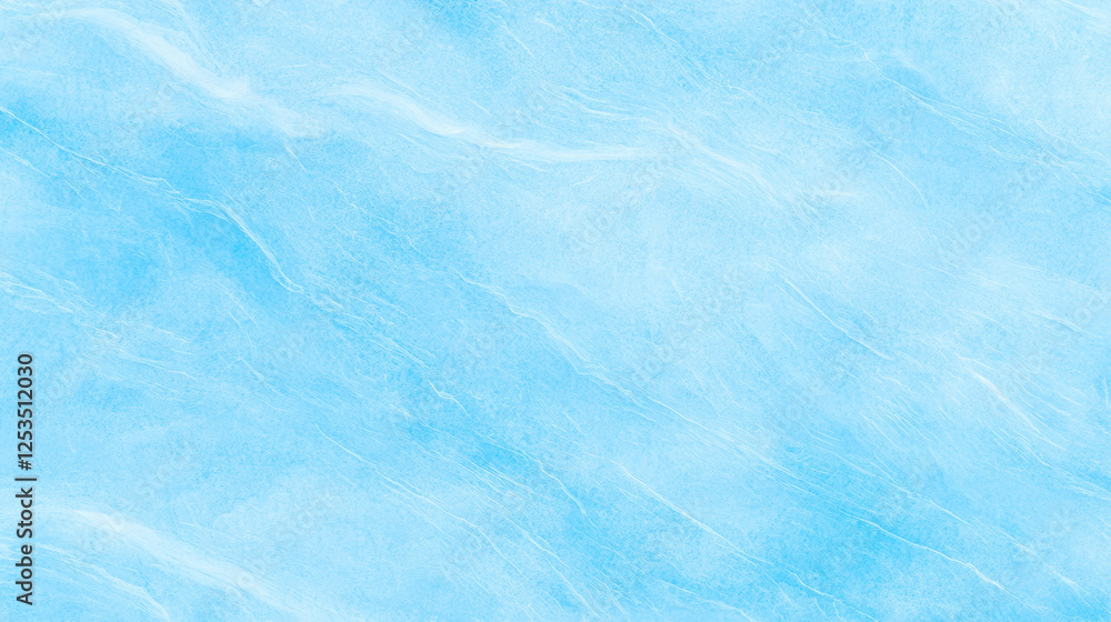 Obraz premium Soft blue textured background with subtle white marble like streaks, creating calm and serene atmosphere. Ideal for design projects, wallpapers, or artistic backdrops