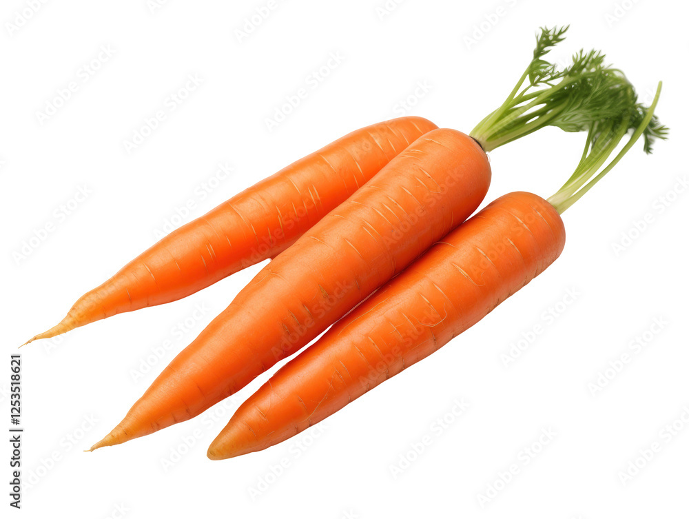Fresh carrots on Transparent background Fresh carrots on Transparent background