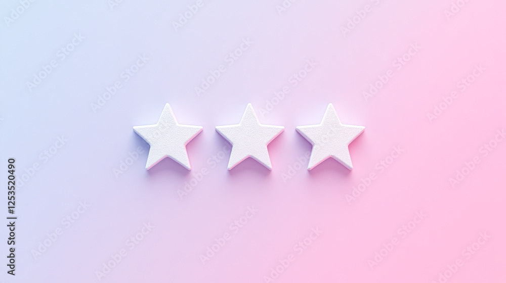 Graphic artwork studio three white stars and modern visual aesthetic design Graphic artwork studio three white stars and modern visual aesthetic design