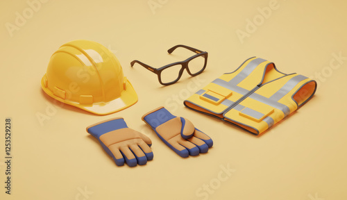 personal protective equipment PPE 3d