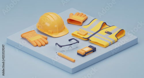 personal protective equipment PPE 3d