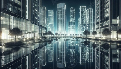 modern city skyline