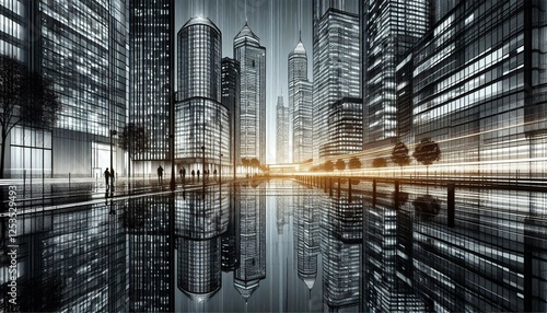 modern city skyline