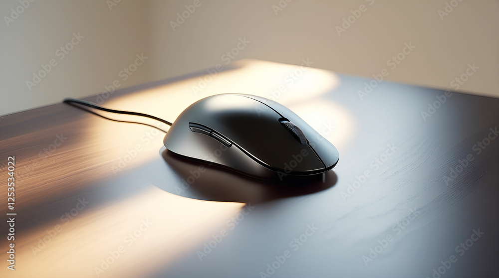 computer mouse on the table computer mouse on the table