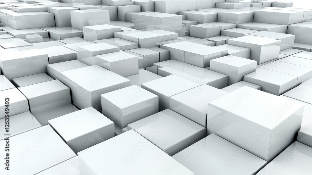 Fluid synchronization of stacked squares in digital art virtual space 3d animation abstract environment aerial view Fluid synchronization of stacked squares in digital art virtual space 3d animation abstract environment aerial view