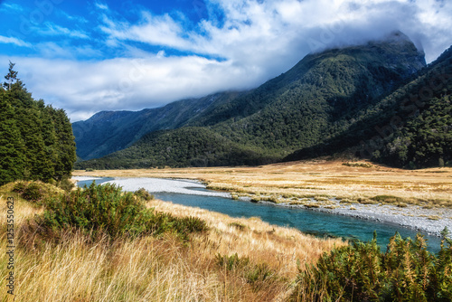 Mountains in Mount Aspiring National Park, New Zealand