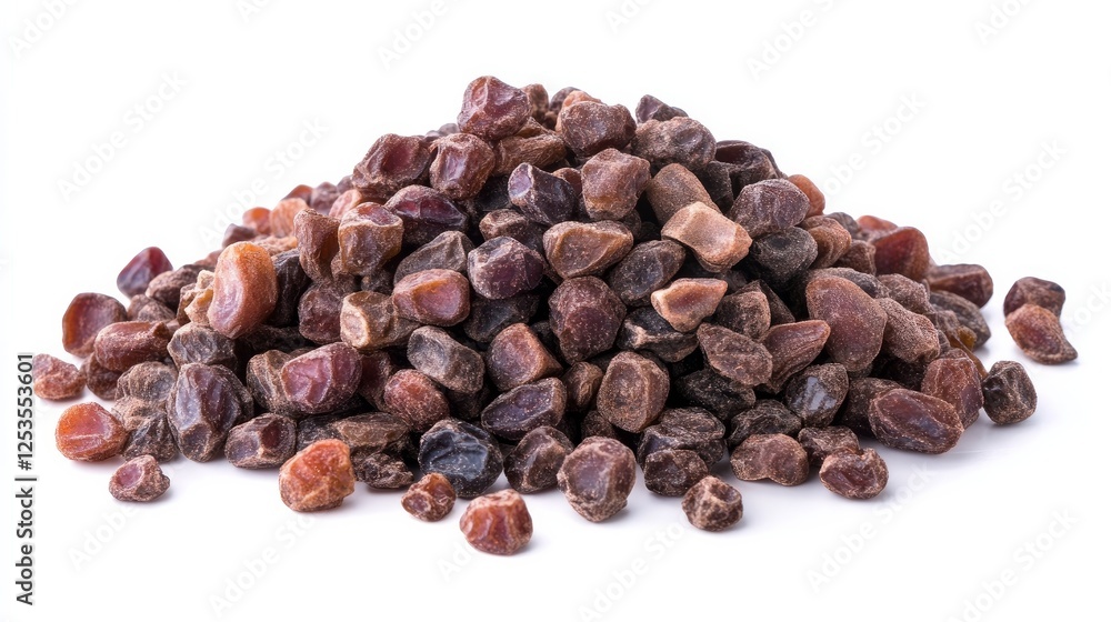 A pile of delicious dried dates isolated on a white background Arabic food A pile of delicious dried dates isolated on a white background Arabic food