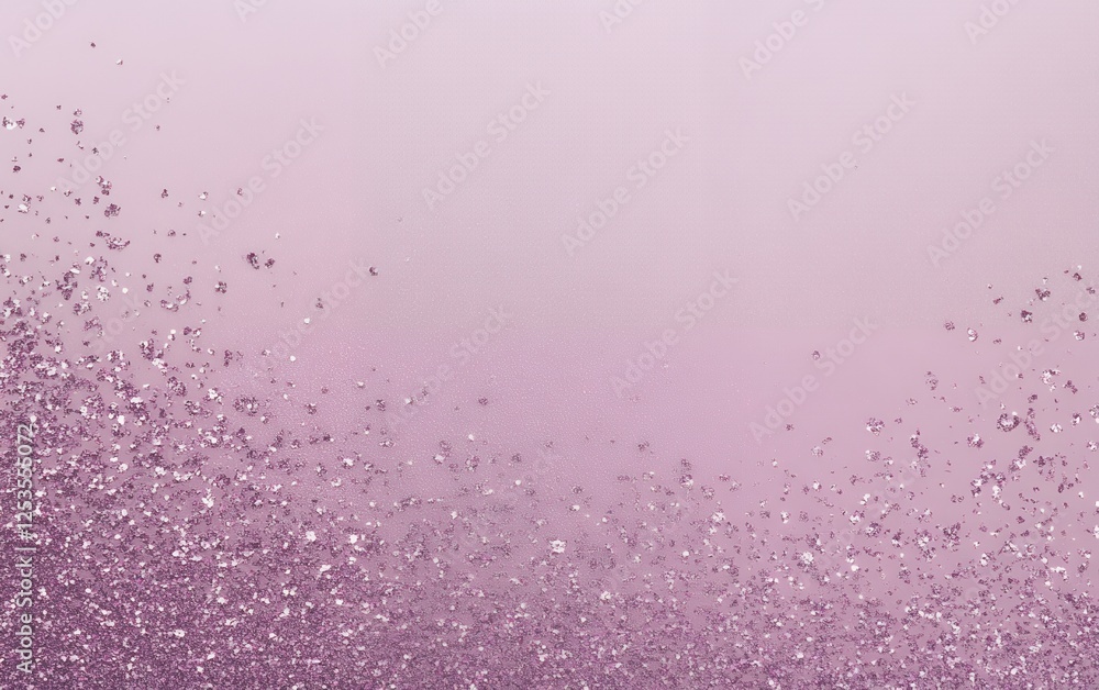 Obraz premium Glistening pink glitter with sparkling particles forming a soft gradient background of shimmering sparkles