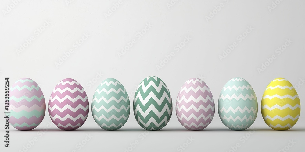 Obraz premium Pixel Art Easter Eggs Pastel Colors