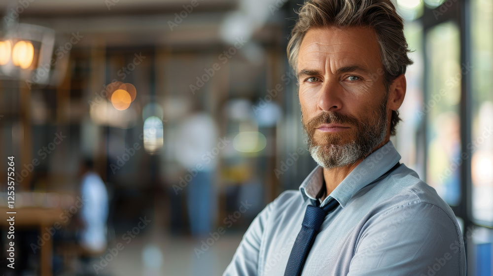 Office worker focused Office worker focused