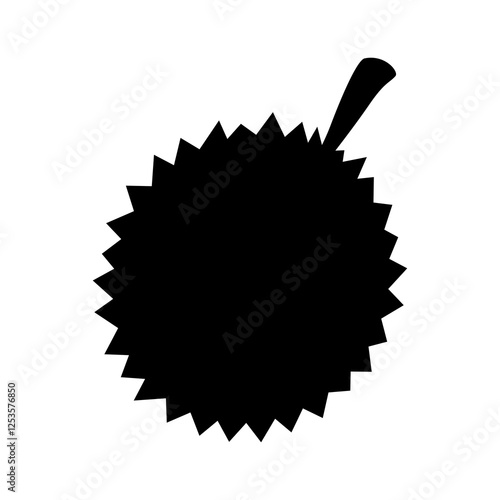 Durian vector icon. durian fruit vector. Fruit with strong potent smell. Flat style vector illustration editable isolated design.