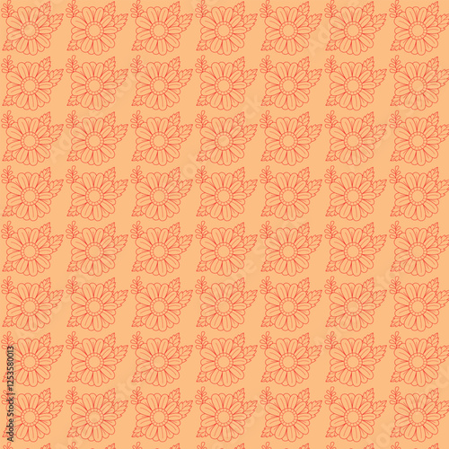 seamless pattern with flowers
