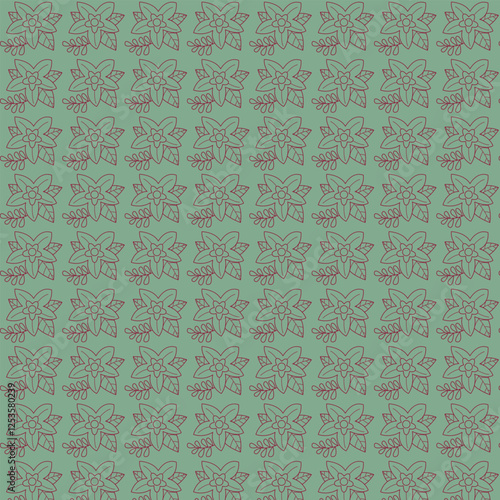 seamless pattern with flowers