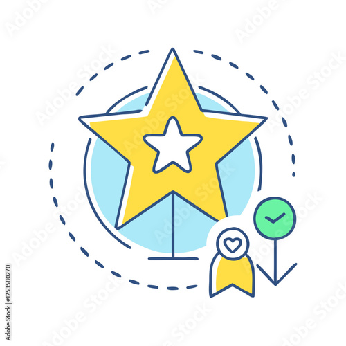 star excellence icon, star excellence vector illustration-simple illustration of star excellence, perfect for star excellence logos and icons