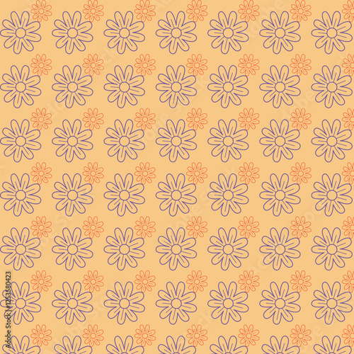 seamless pattern with flowers