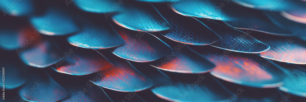 Obraz premium Hand-drawn snake skin with wavy lines and elongated scales for creative background design
