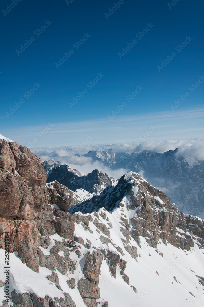 wetterstein mountains landscape Germany Zugspitze wetterstein mountains landscape Germany Zugspitze