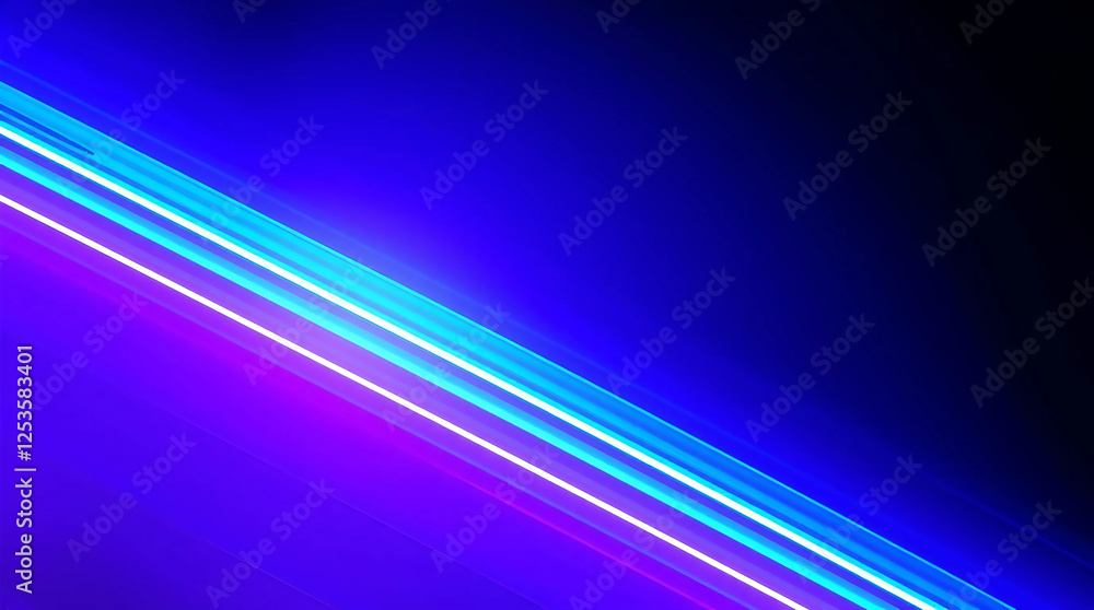 Abstract Neon Light Streaks Background in Purple and Blue Tones Abstract Neon Light Streaks Background in Purple and Blue Tones