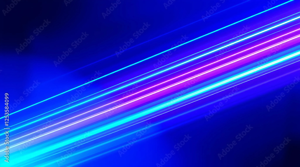 Abstract Neon Light Streaks Background in Purple and Blue Tones Abstract Neon Light Streaks Background in Purple and Blue Tones