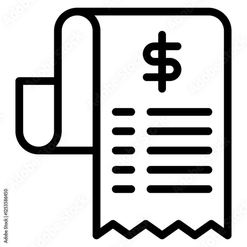 Stylish Receipt Roll for Point of Sale Systems