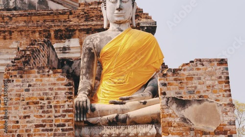 Wat Yai Chai Mongkol is a Buddhist temple in Ayutthaya, Thailand The monastery was constructed by King U-Thong in 1357 AD to accommodate the monks that were ordained by Phra Wanratana Mahathera Burean photo