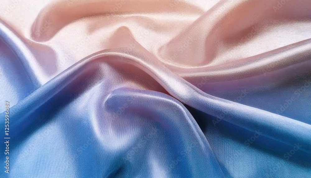 Fototapeta premium Smooth elegant blue silk or satin texture can use as background
