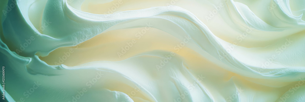 Obraz premium Swirling patterns of Venetian plaster illuminated by soft lighting in a vibrant backdrop