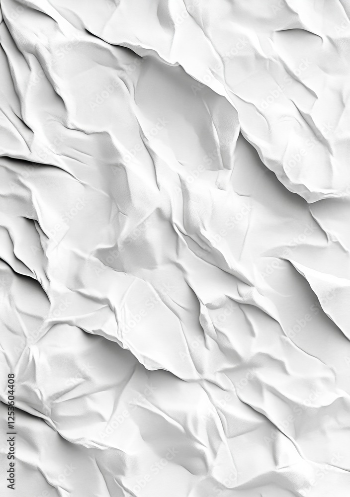 Obraz premium Abstract white crumpled texture background