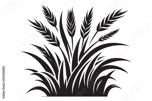 Grass silhouette vector