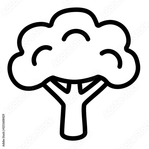 broccoli icon illustration