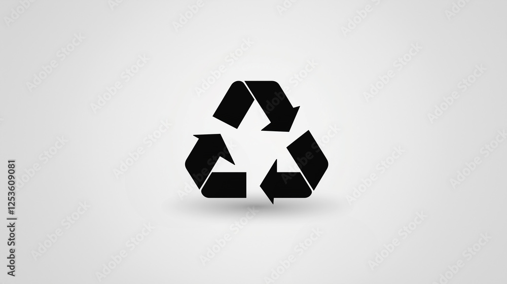 recycle symbol on white background recycle symbol on white background