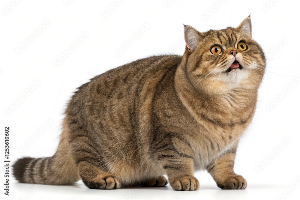 Obraz premium Manx cat isolated on white background