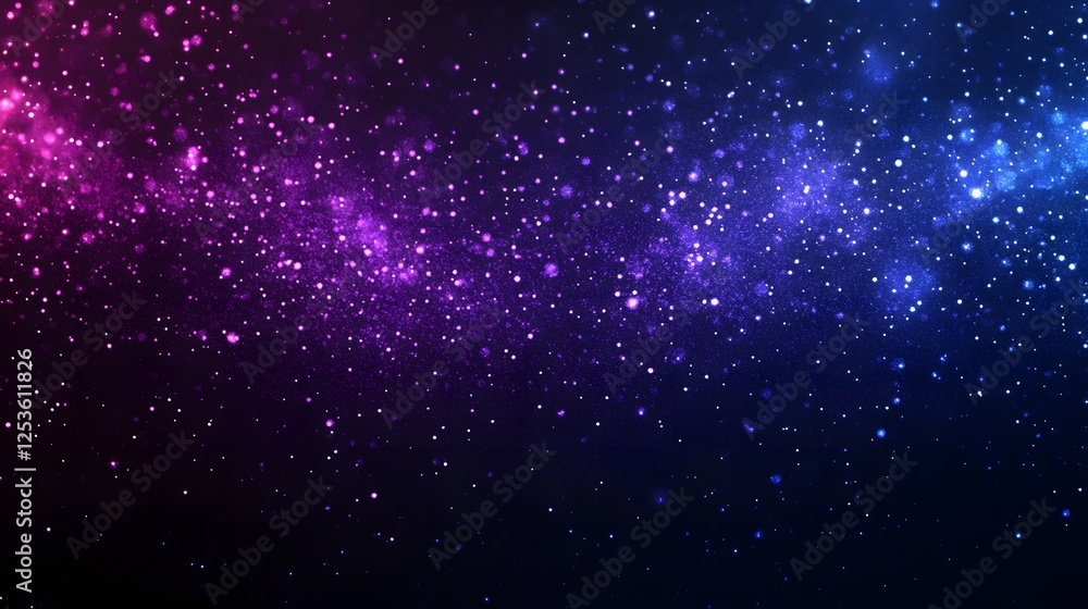 Naklejka premium dark purple, blue, and black hues, complemented by a glowing, vibrant gradient shape and grainy noise texture