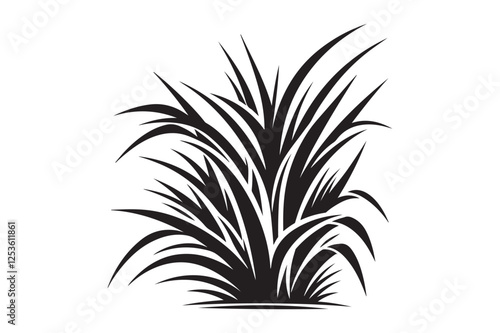 Grass silhouette vector